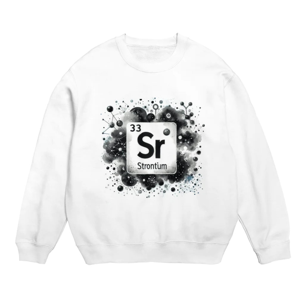 science closet（科学×ファッション）の元素シリーズ　~ストロンチウム Sr~ Crew Neck Sweatshirt