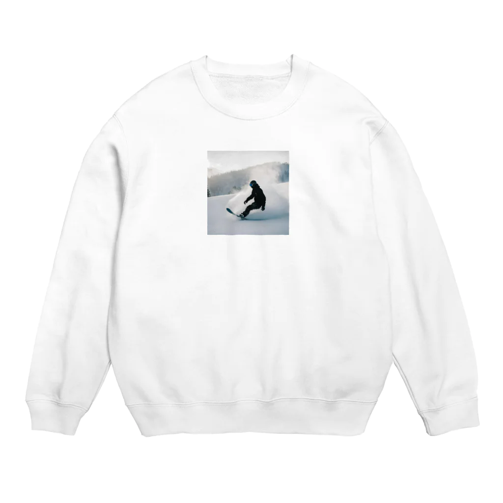 masafu-のスノーボーダー Crew Neck Sweatshirt