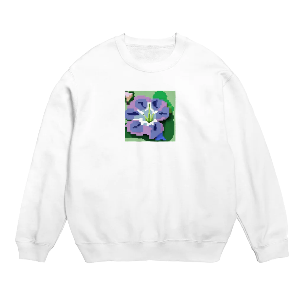 noaru633のドット絵のヒルガオ Crew Neck Sweatshirt