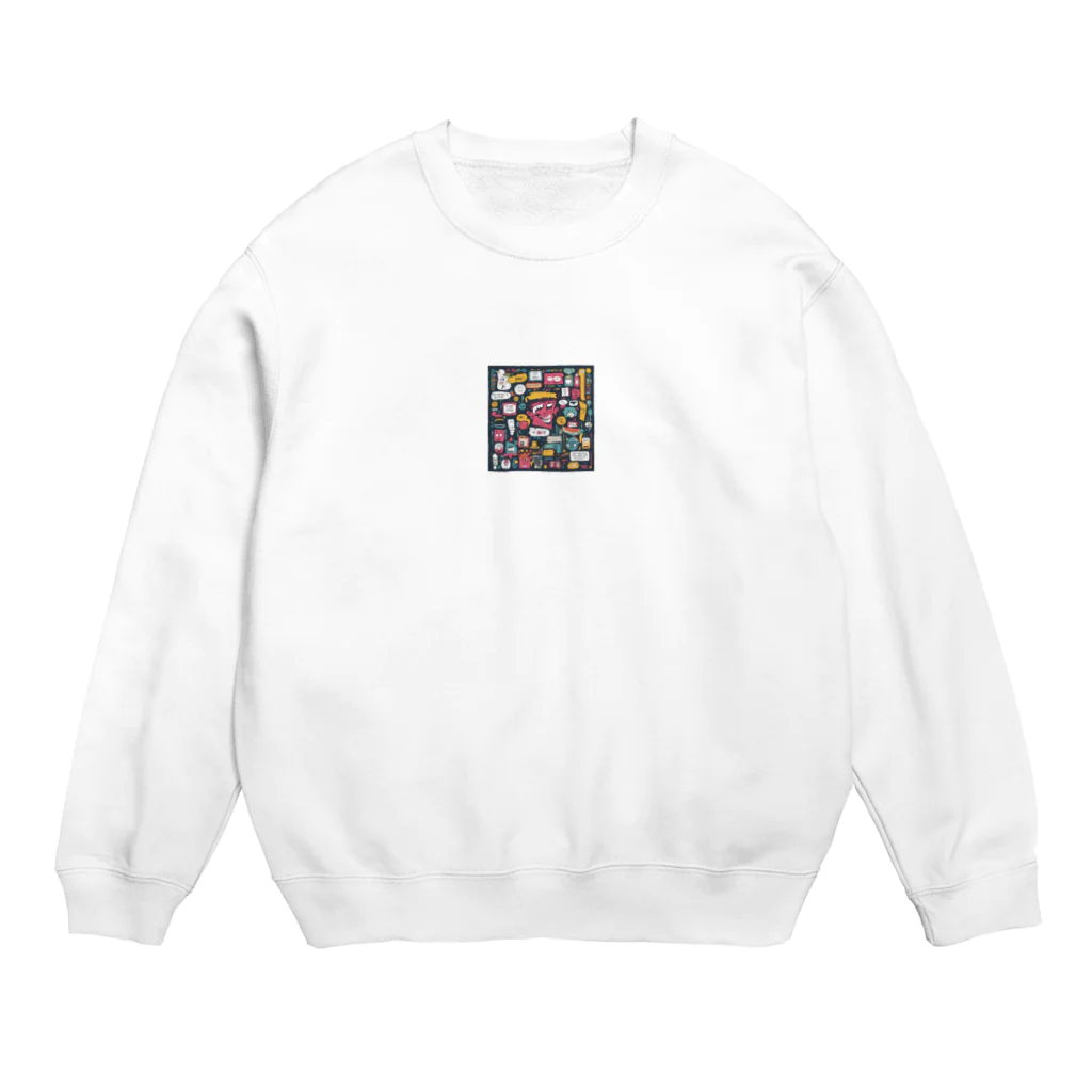 666のユーモアやポップなグッズ Crew Neck Sweatshirt