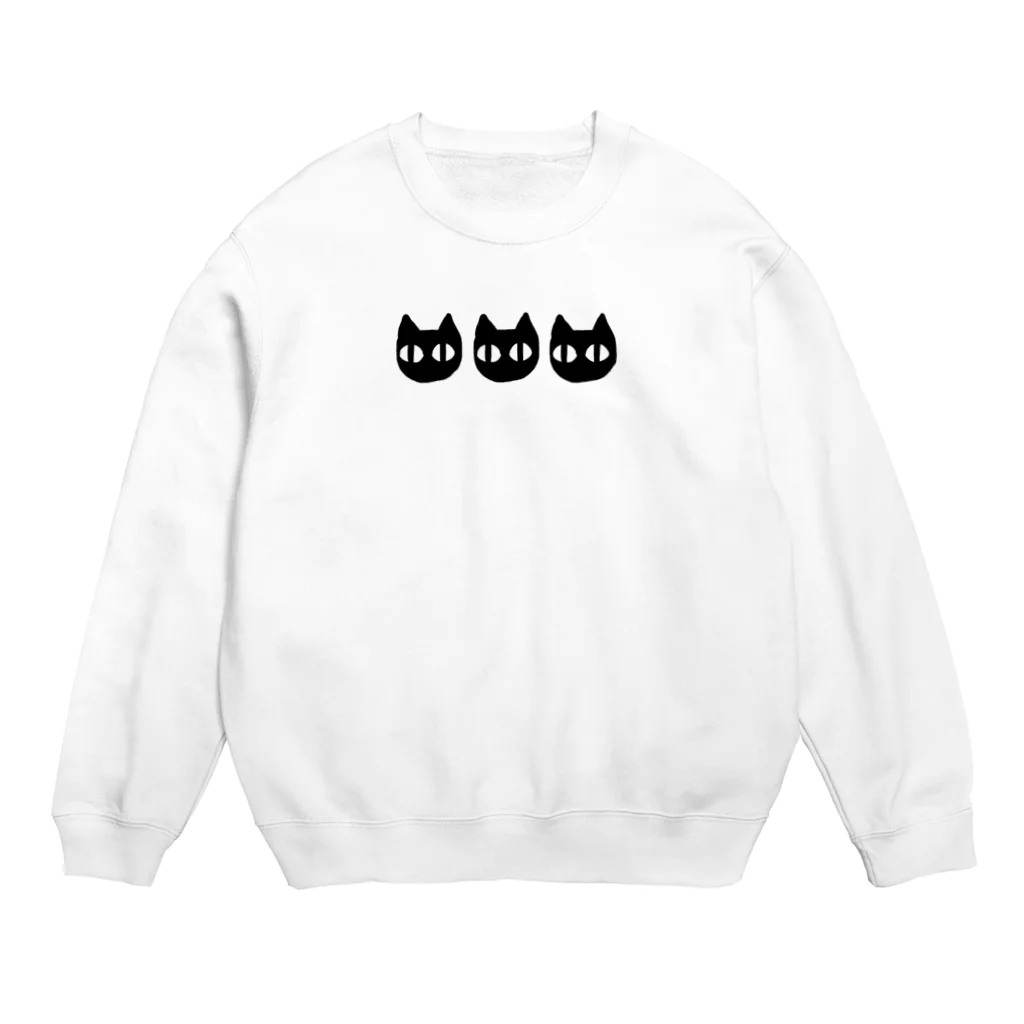 PAPICOのくろねこさん Crew Neck Sweatshirt