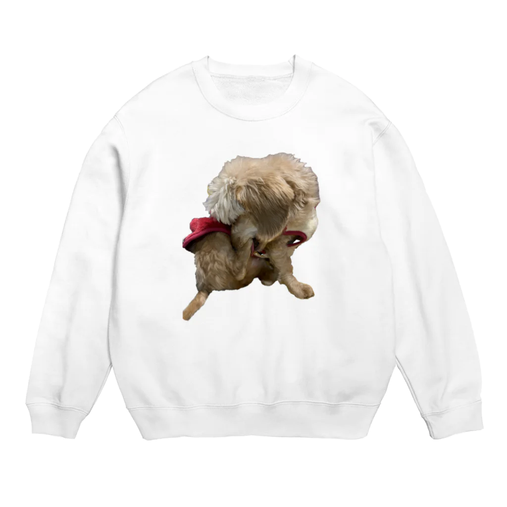 Ruice-Iceの犬　ガジガジ Crew Neck Sweatshirt