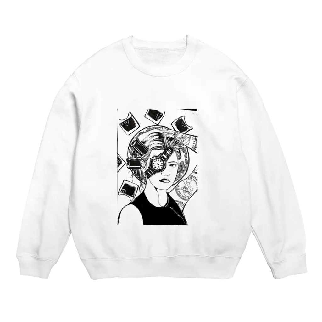 ササキカレンの前衛的ウーマン Crew Neck Sweatshirt