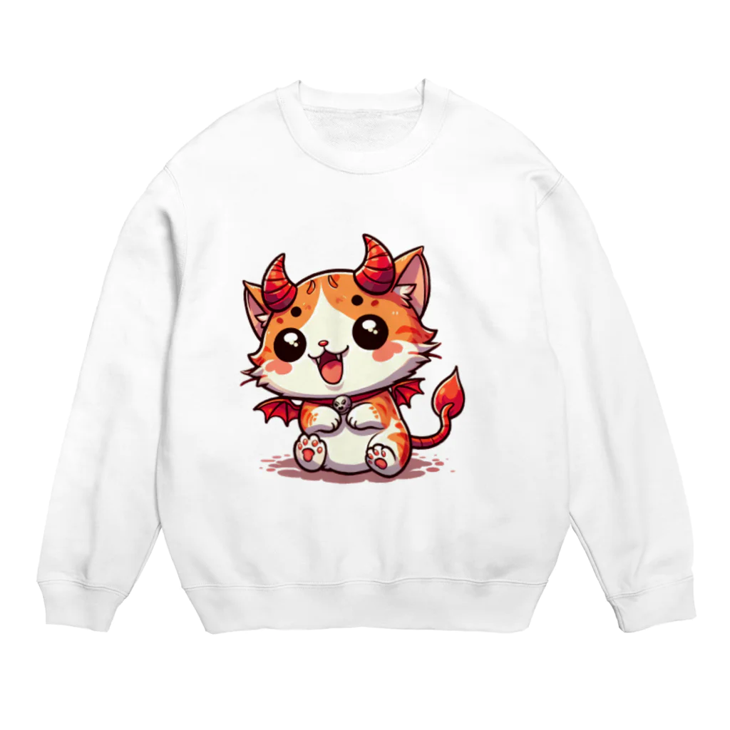 zuuu-の☆悪魔の世界のアイドルにゃんこ☆ Crew Neck Sweatshirt