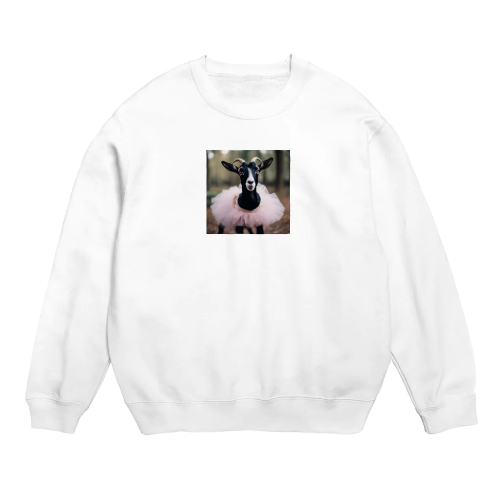 PATANOのバレリーナヤギちゃん Crew Neck Sweatshirt