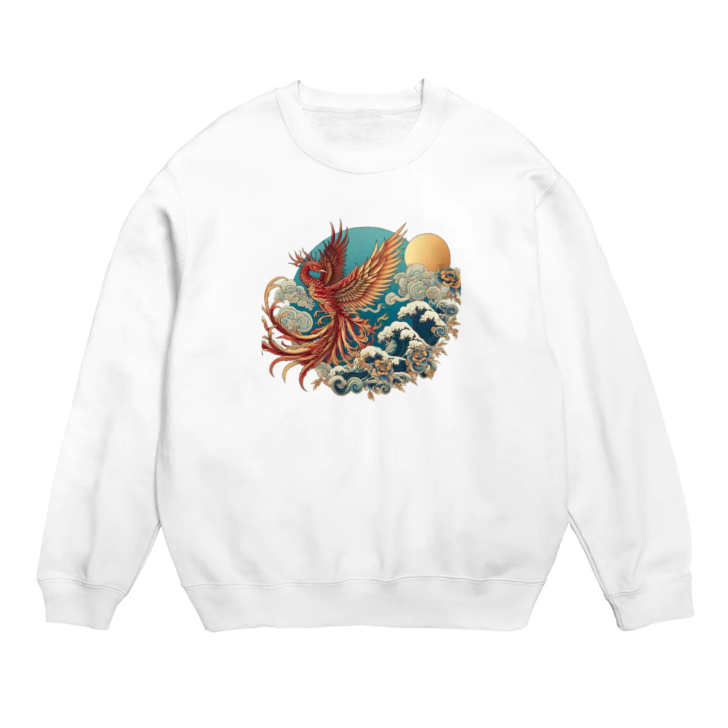 雲華堂の鳳凰 Crew Neck Sweatshirt