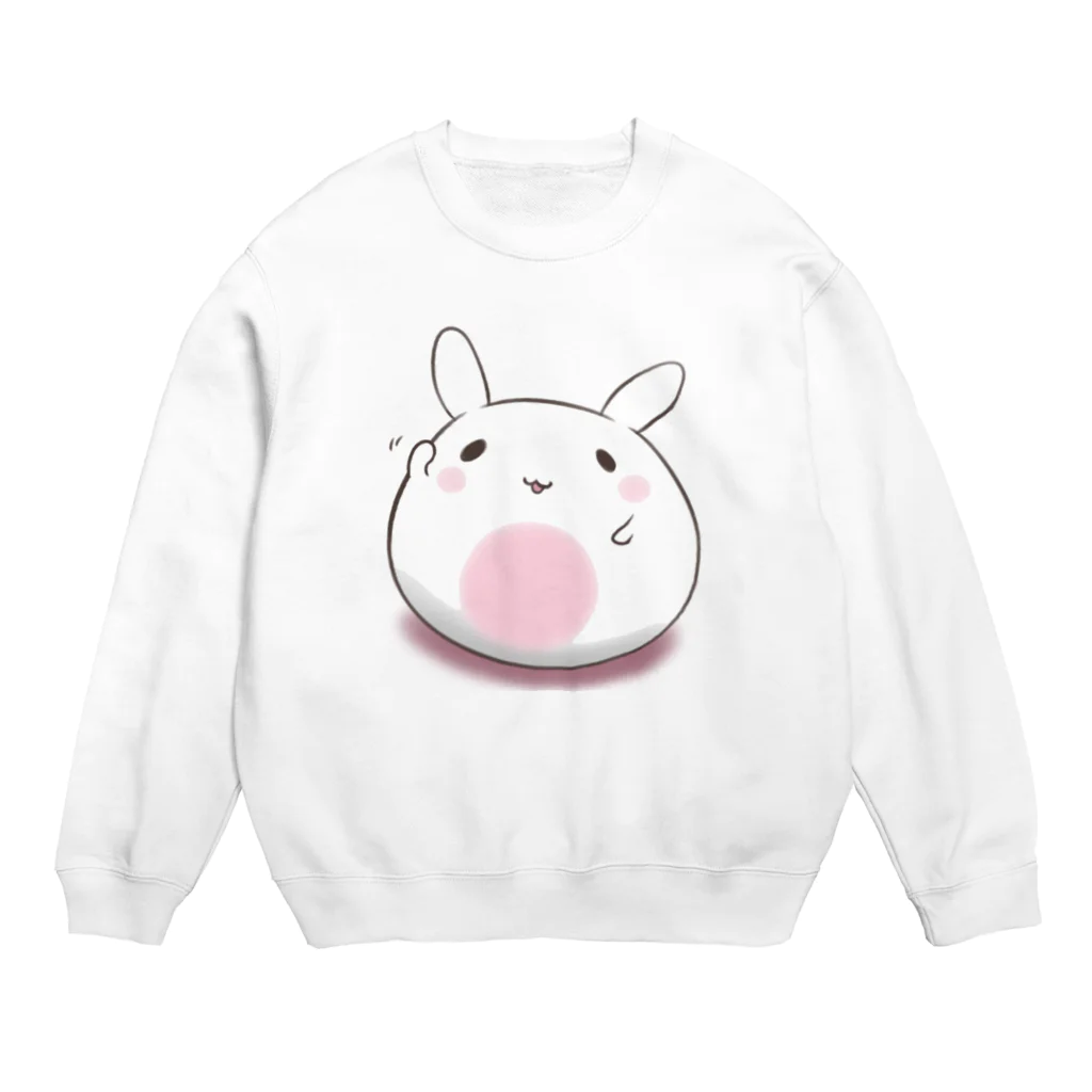 nemui_rukiのうさぎ大福 Crew Neck Sweatshirt