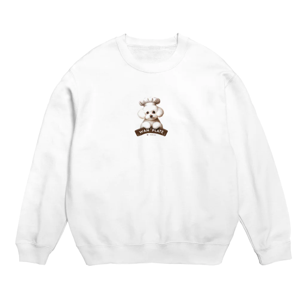 いちごプードルのコックのライくん Crew Neck Sweatshirt