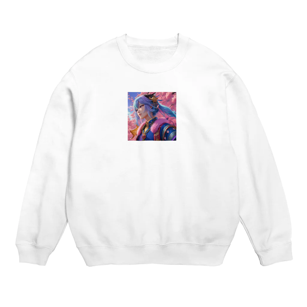 AI画像作って遊ぼうの日本神話:クシナダヒメ Crew Neck Sweatshirt