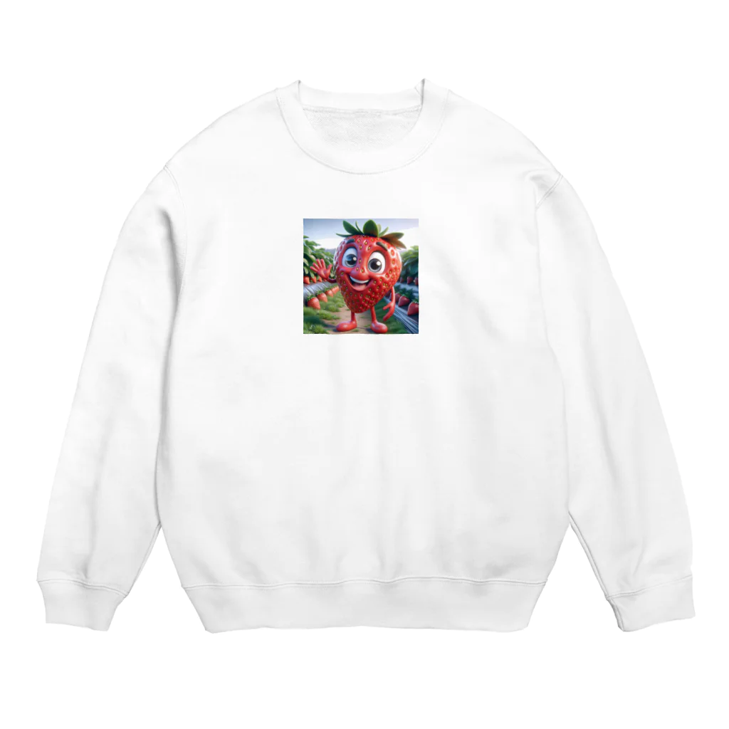 われらちきゅうかぞくのダディーベリーと子供たち Crew Neck Sweatshirt