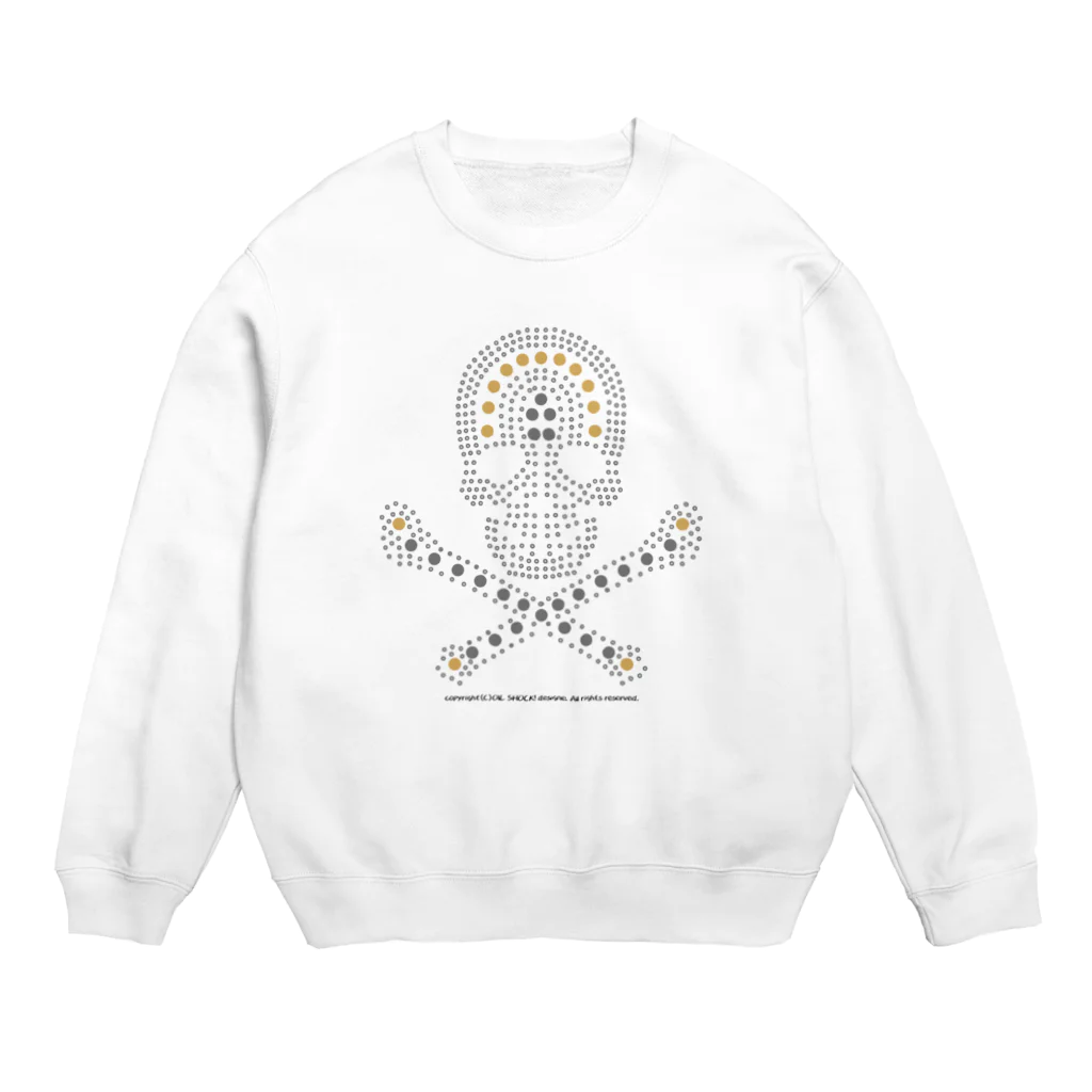 ファンシーTシャツ屋のスワロ風スカル Crew Neck Sweatshirt