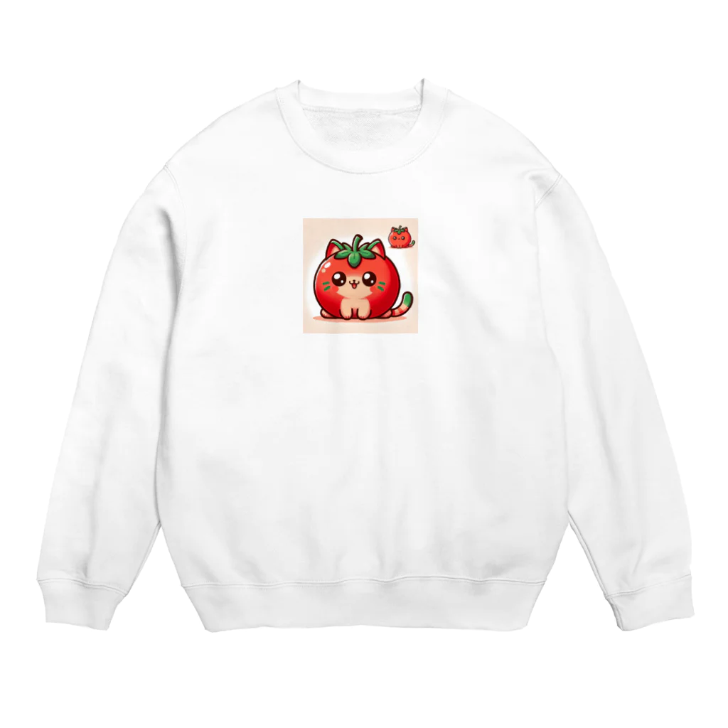 コウヘイのトマト猫 Crew Neck Sweatshirt