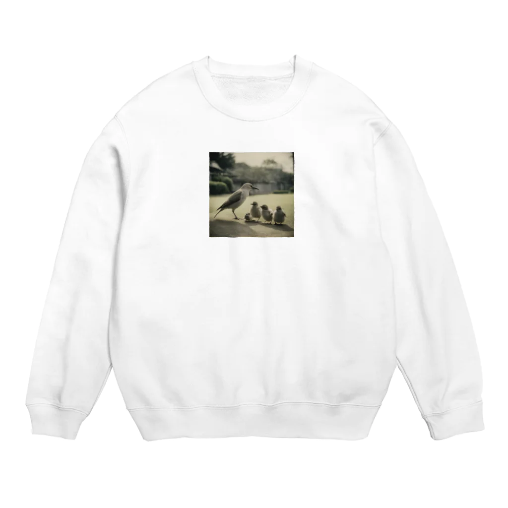 mamycatの鳥 Crew Neck Sweatshirt