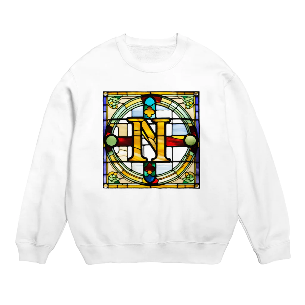 alphabet stained glassのstained glass N スウェット