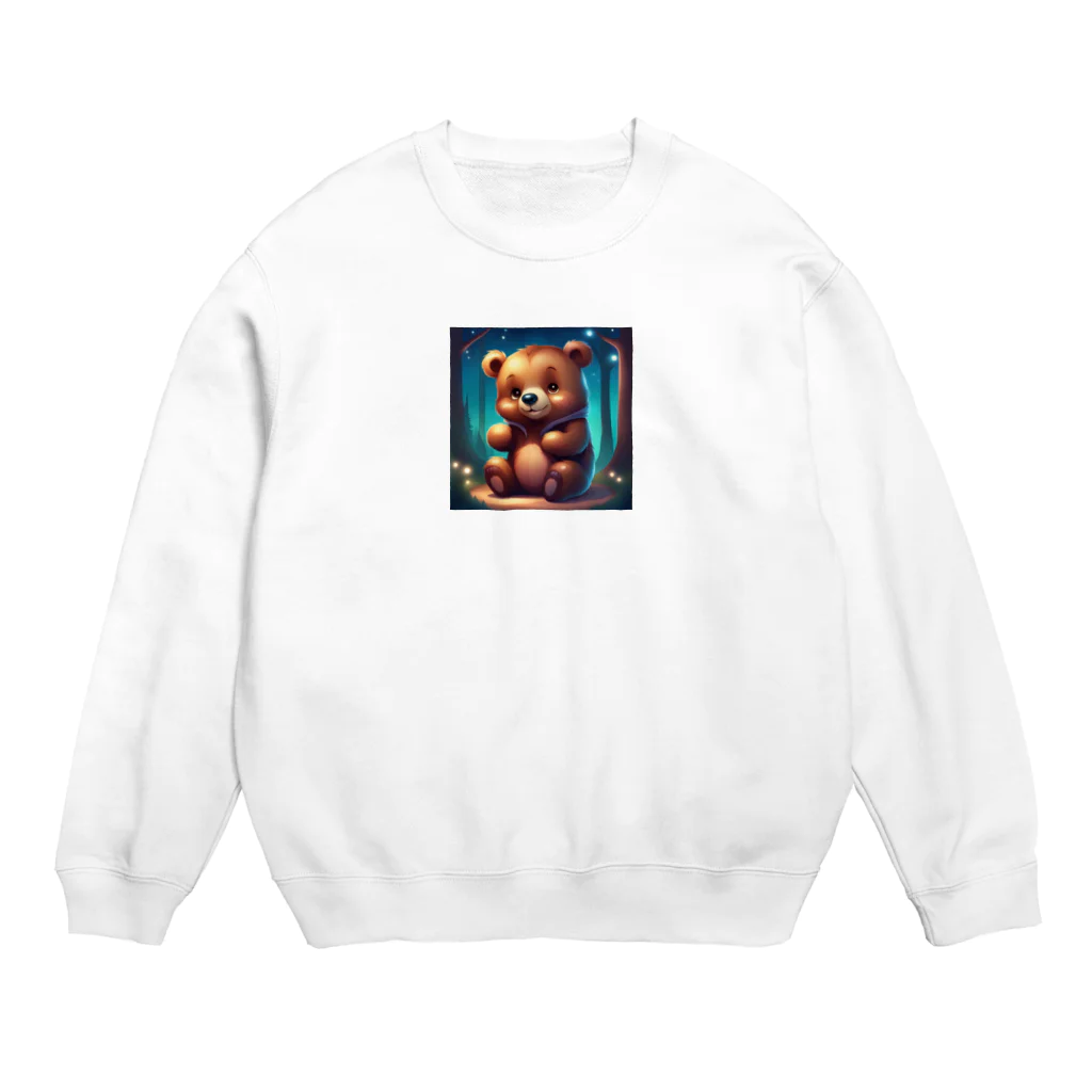cute animal worldのかわいいクマさんワールド Crew Neck Sweatshirt