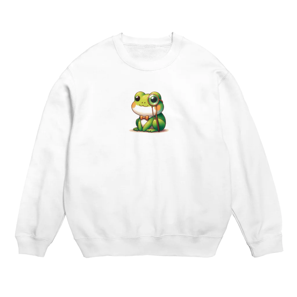 kawaiidoubututatiのカエル×めがね Crew Neck Sweatshirt