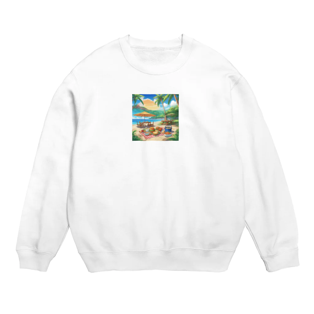 kaiminsapoの沖縄　ビーチパーティ Crew Neck Sweatshirt