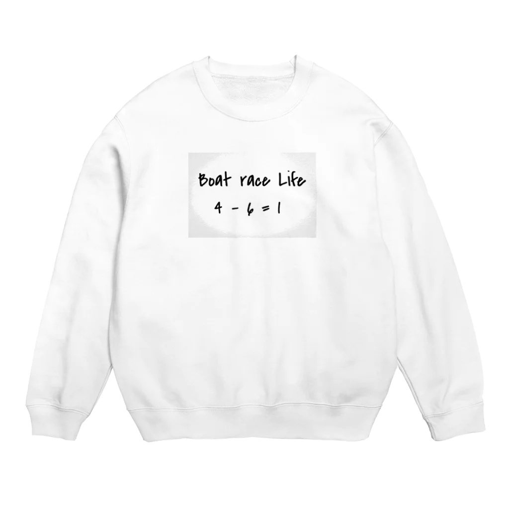 Bike＆boatraceの4カドダッシュ君 Crew Neck Sweatshirt