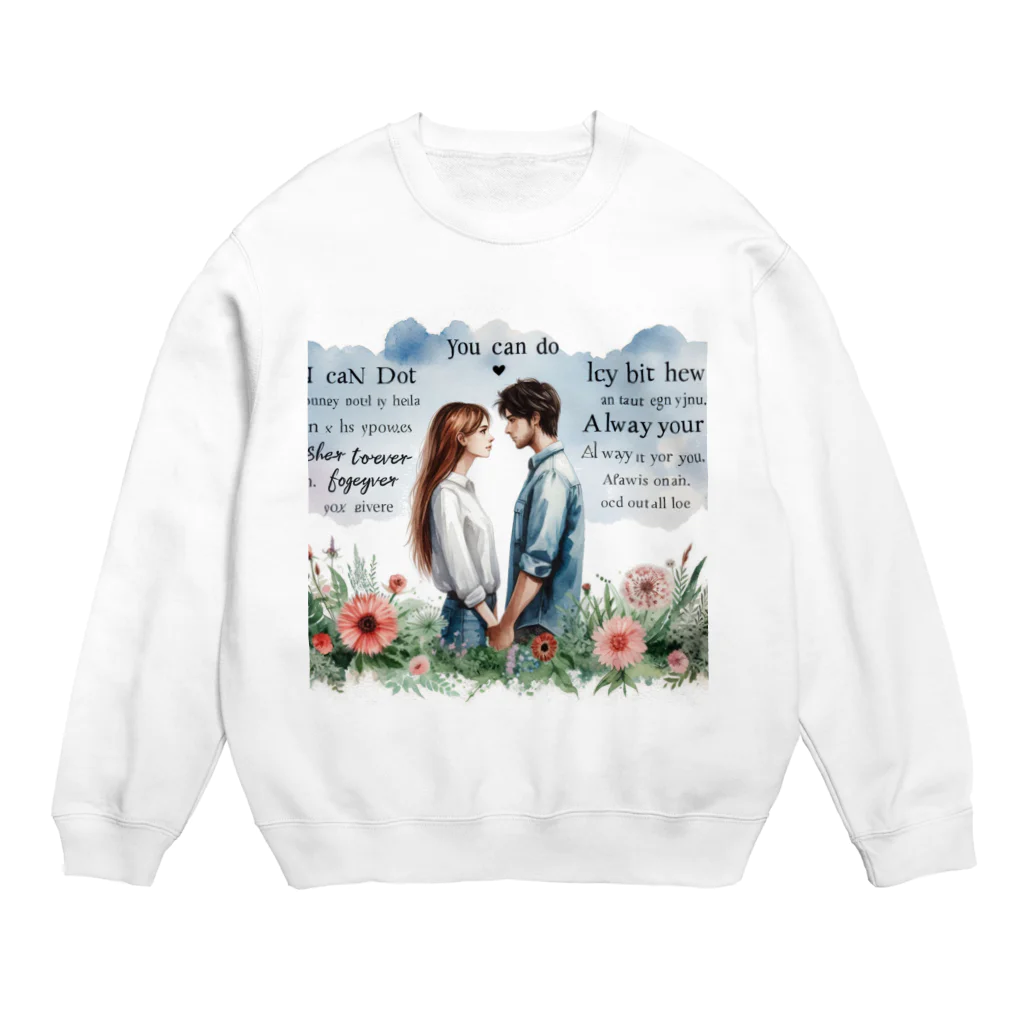 Lovers-chapelの支え合う恋人4 Crew Neck Sweatshirt