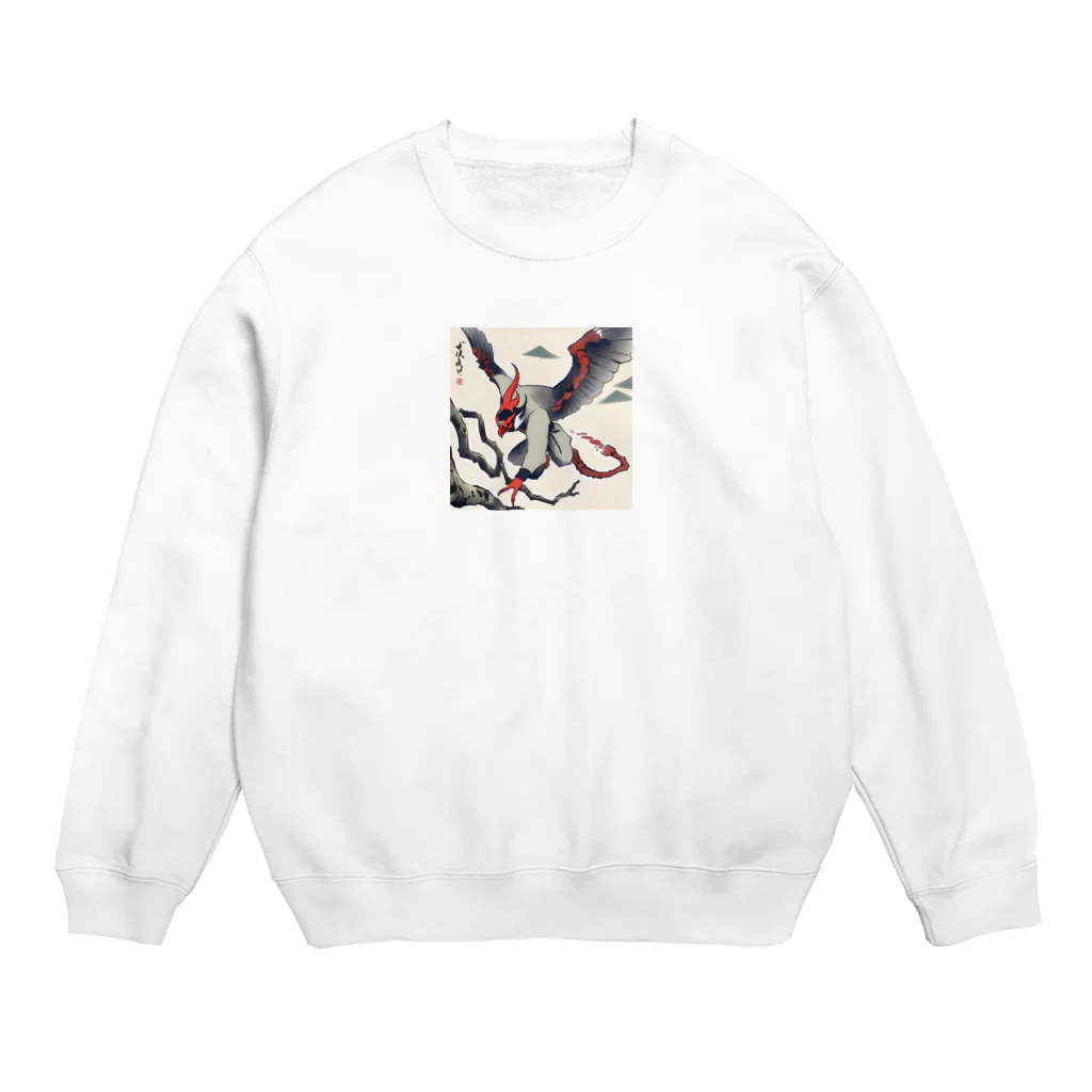 bigbamboofamilyの天狗　その九 Crew Neck Sweatshirt