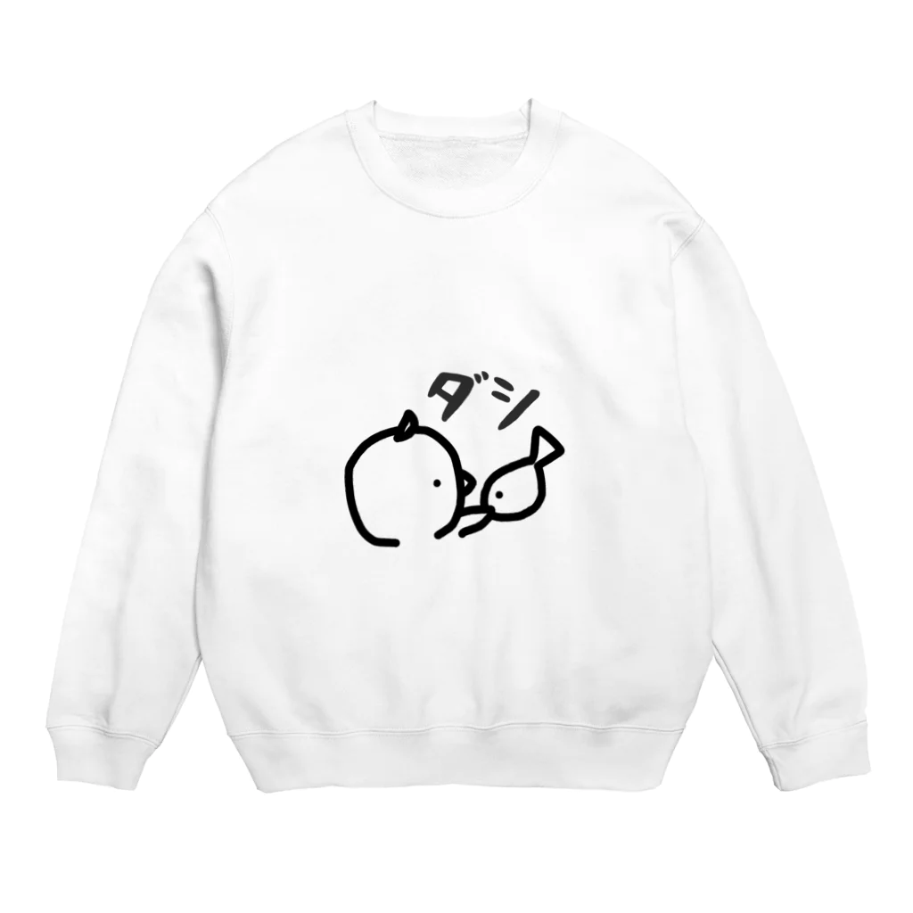 脱力ひよこのだし Crew Neck Sweatshirt