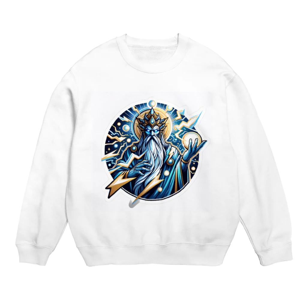 かーふくんのあがきショップの雷鳴のソラリオン Crew Neck Sweatshirt