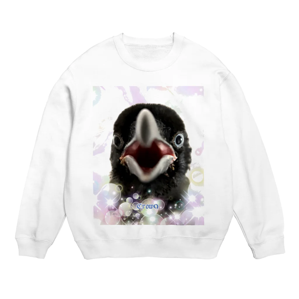 カラスのクッピのちびっ子カラス Crew Neck Sweatshirt