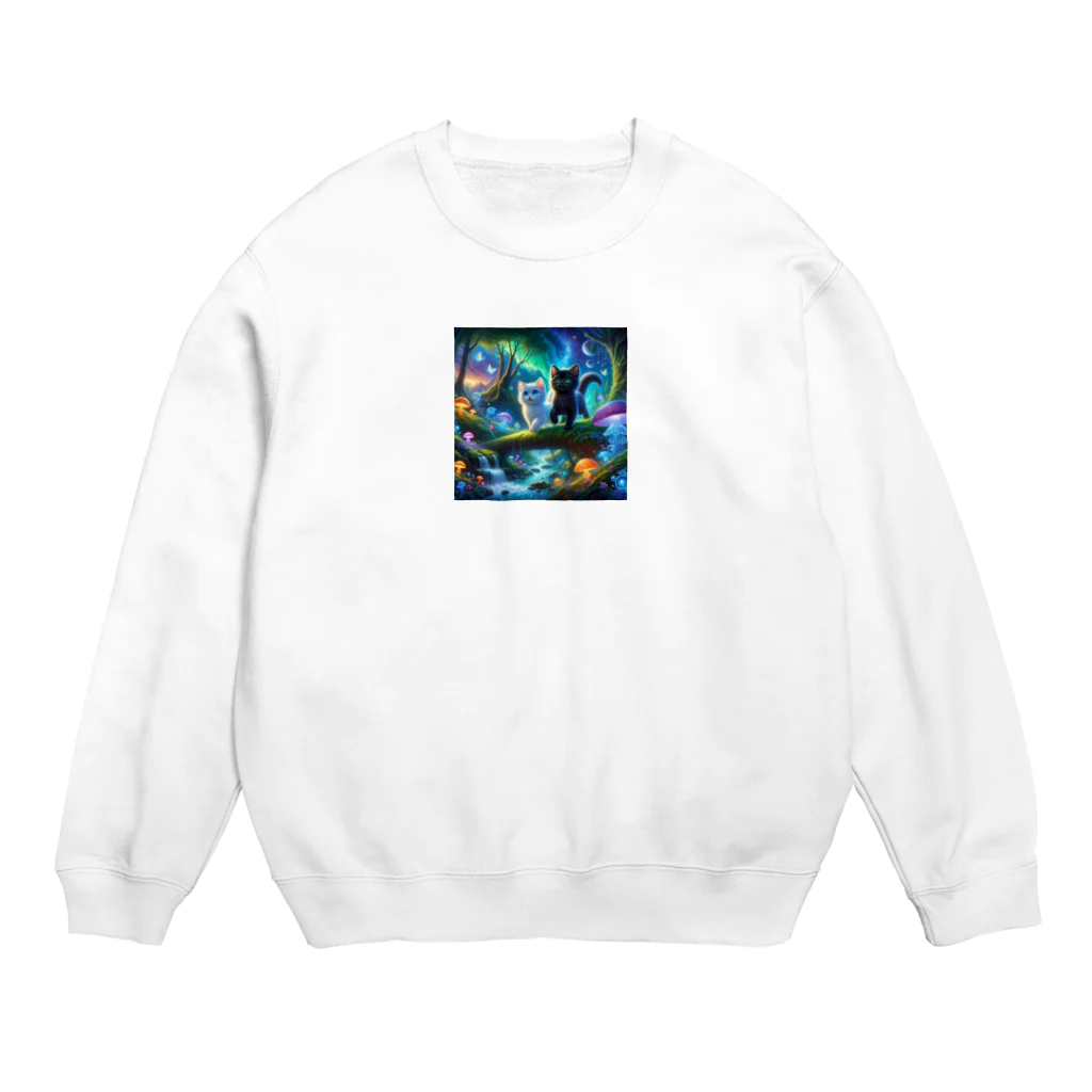 katohkouchiの魔法の探索：好奇心の旅 Crew Neck Sweatshirt