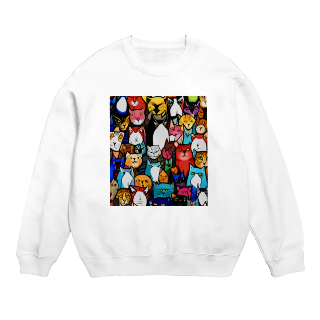 PAC (ポップアートキャット）のPAC (ポップアートキャット) Crew Neck Sweatshirt