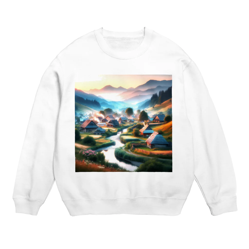 すずらん24の古き良き日本の情景 Crew Neck Sweatshirt