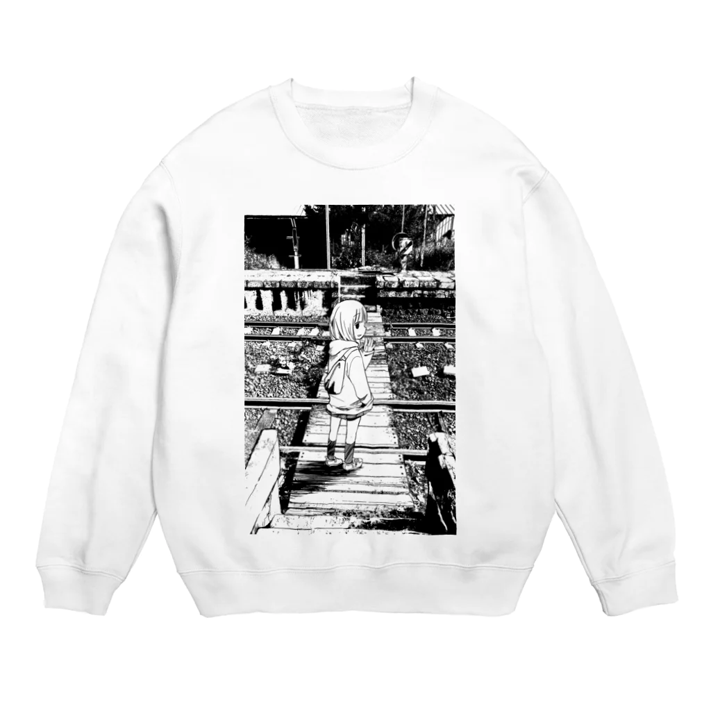 アズマヤユキコの線路 Crew Neck Sweatshirt