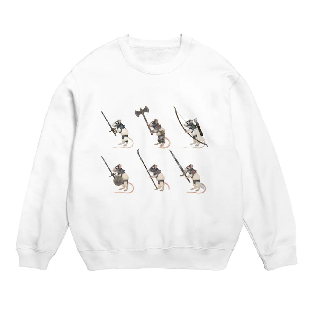 神聖家畜帝国　SUZURI店のパンダマウス隊 Crew Neck Sweatshirt