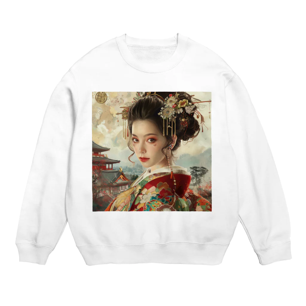 AQUAMETAVERSEの日本のAIアート世界へ羽ばたけ アメジスト 2846 Crew Neck Sweatshirt