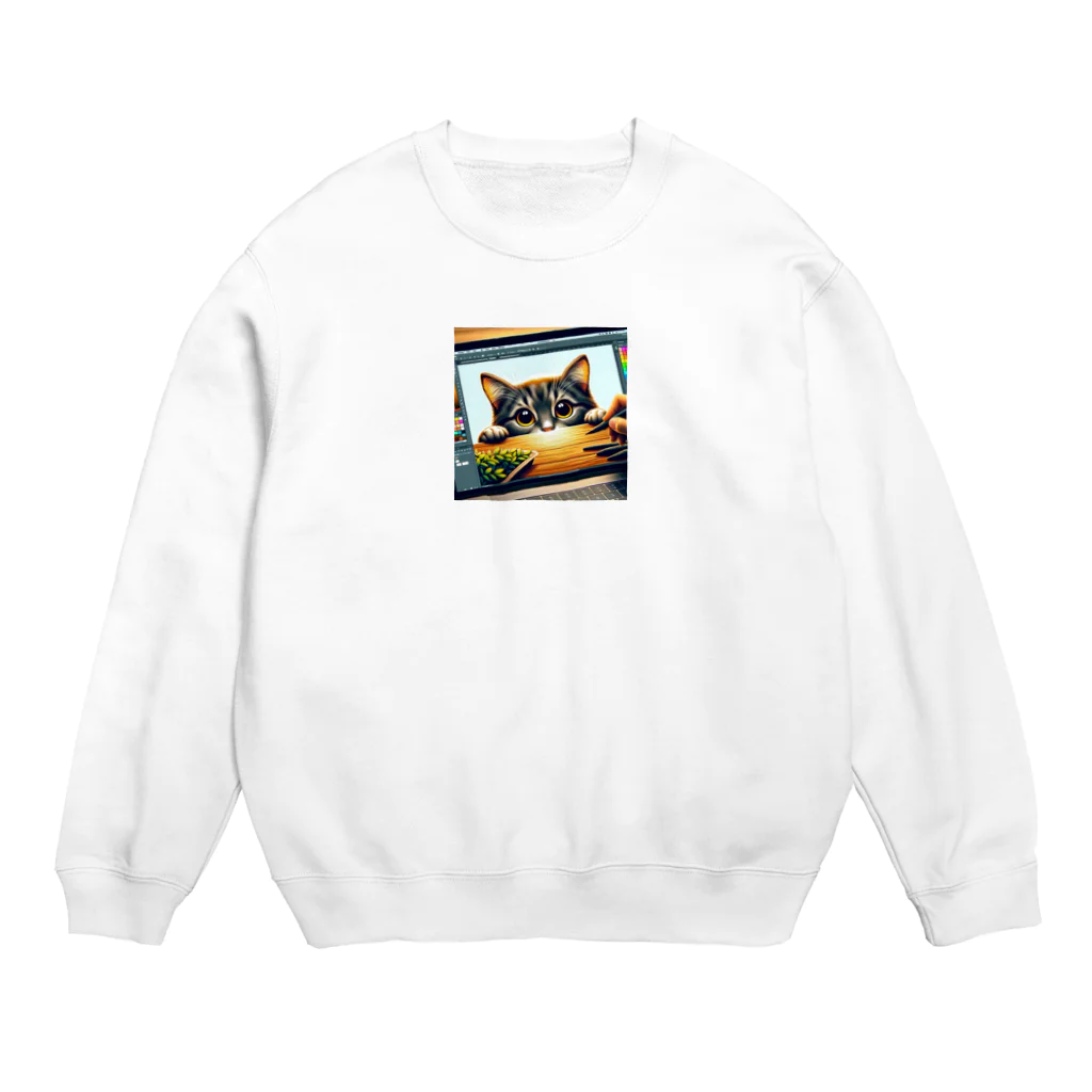 katohkouchiの隠れんぼ達人 Crew Neck Sweatshirt