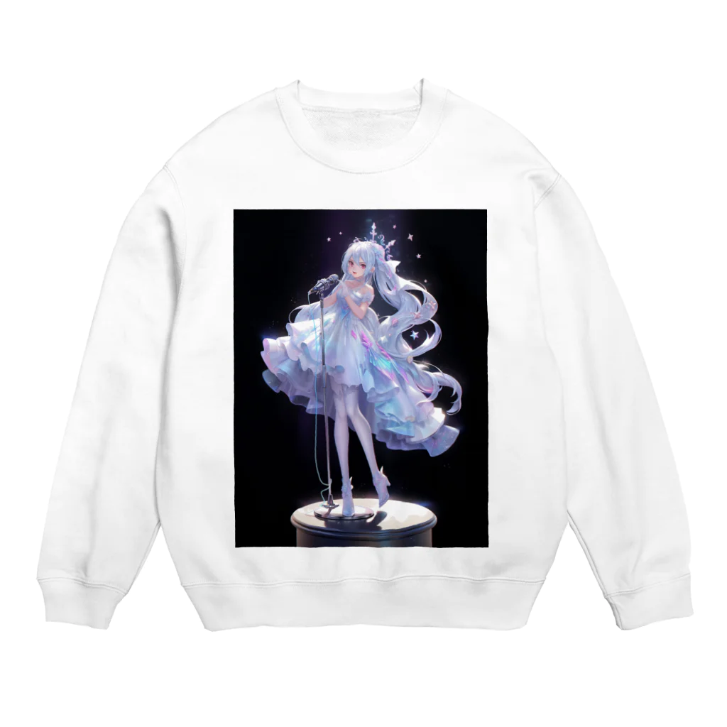 レーザーの純白のアイドル Crew Neck Sweatshirt