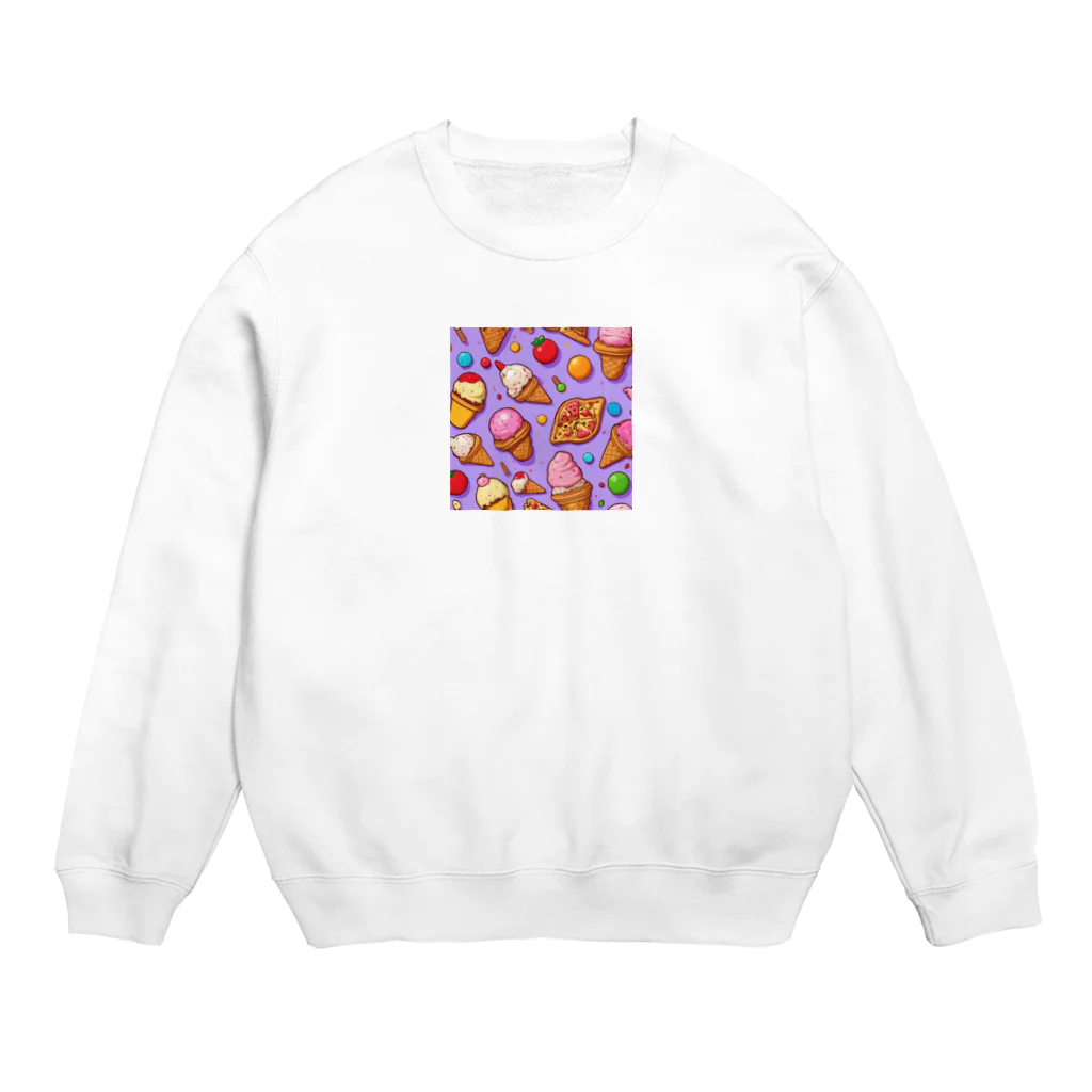 yu_yu_のお菓子大好き Crew Neck Sweatshirt