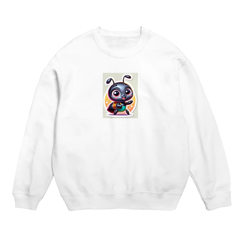 Tの店の小さなアリが元気にあいさつ Crew Neck Sweatshirt