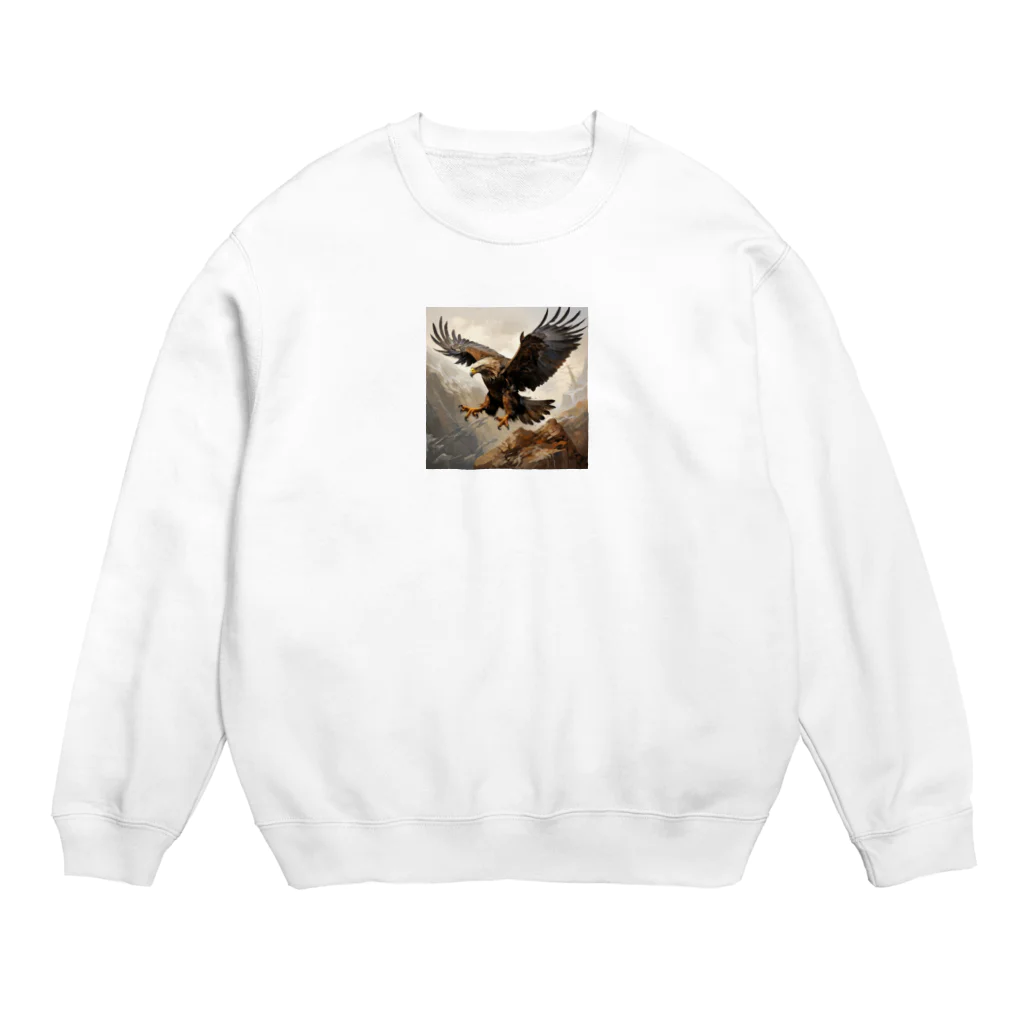 AQUAMETAVERSEの大鷲が獲物を狙っている瞬間　Hime  2530 Crew Neck Sweatshirt