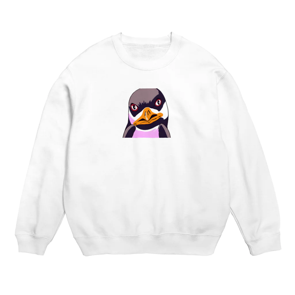 JM8の怒りのペンギン Crew Neck Sweatshirt