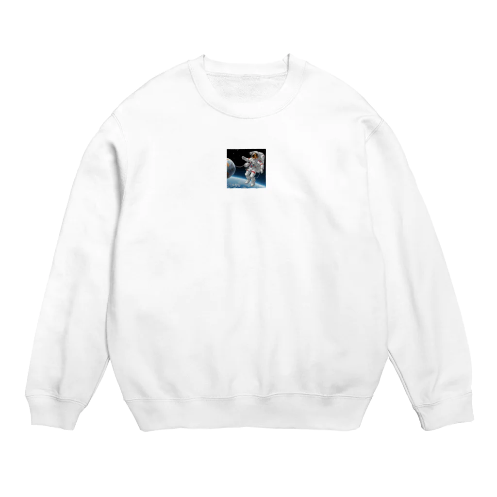 umilabochの宇宙飛行士 Crew Neck Sweatshirt