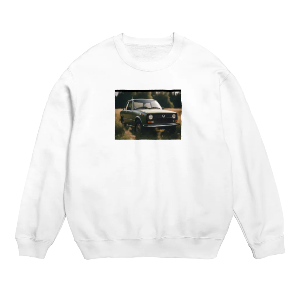 廃車輪業の小型車 Crew Neck Sweatshirt