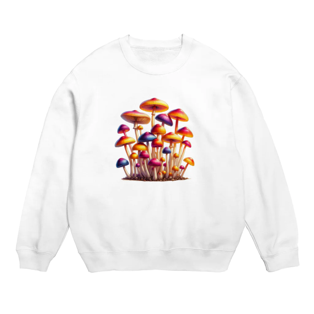 mushupのキャンディーキノコ  Crew Neck Sweatshirt