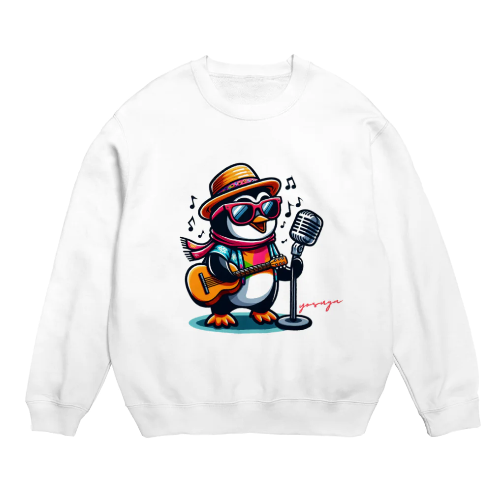 yosuga-aの陽気なペンギン Crew Neck Sweatshirt