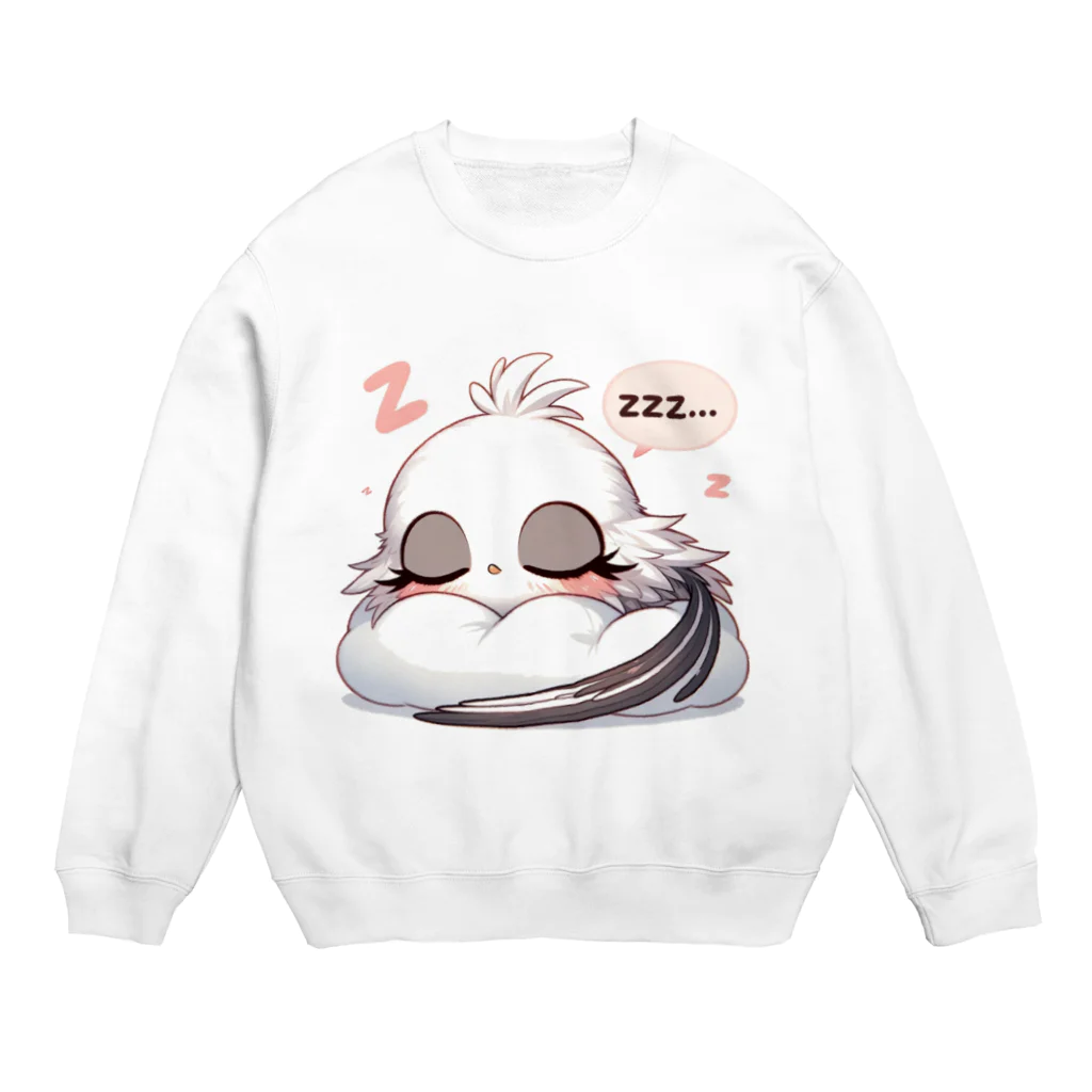 mimikkyu322のLong-tailed Tit 7 Crew Neck Sweatshirt