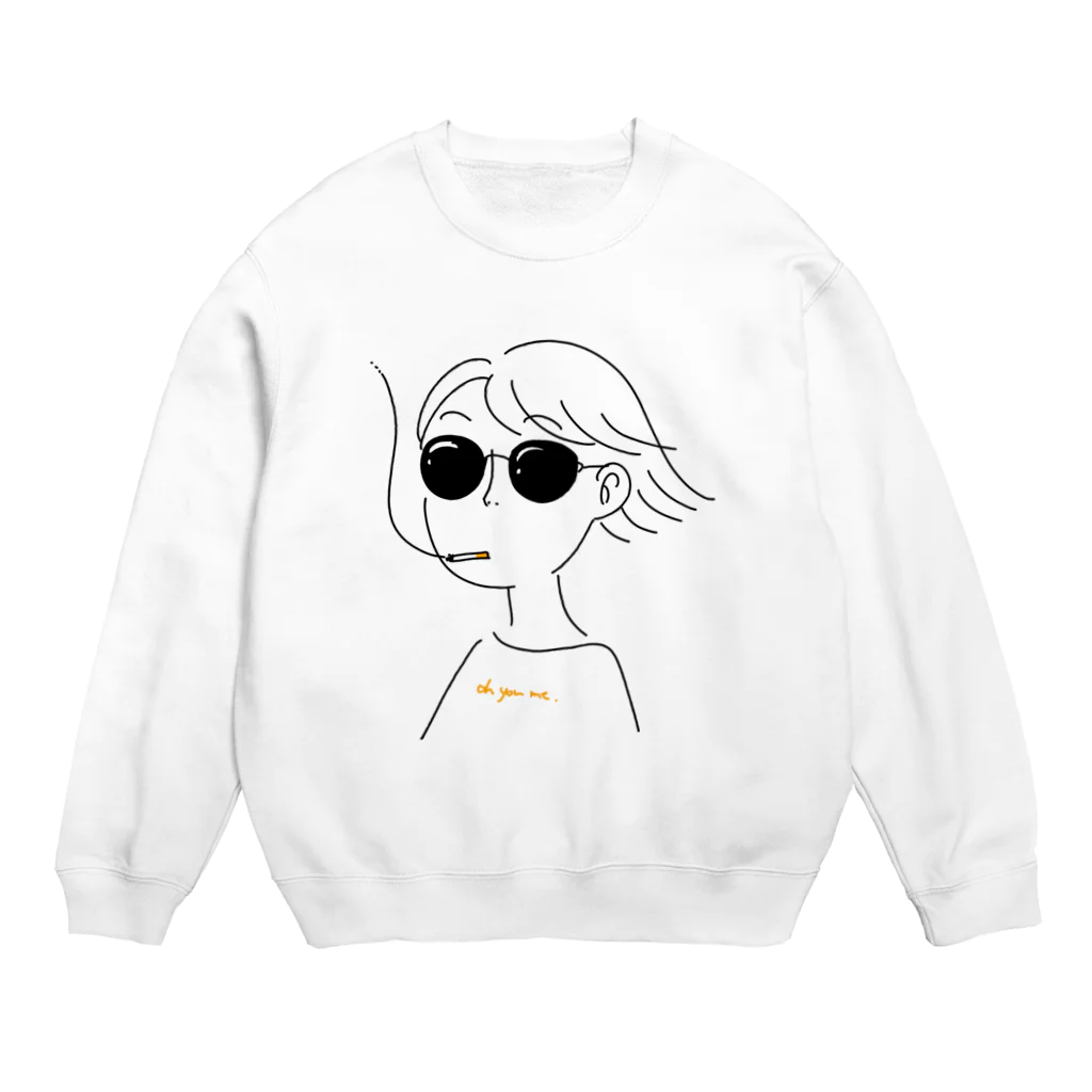 oyumiの風を感じるぜ Crew Neck Sweatshirt