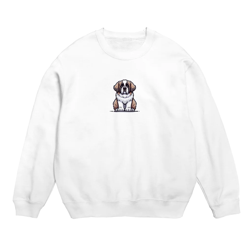 Kawaii あにまるこれくしょんのセント・バーナード【かわいい動物たち】 Crew Neck Sweatshirt