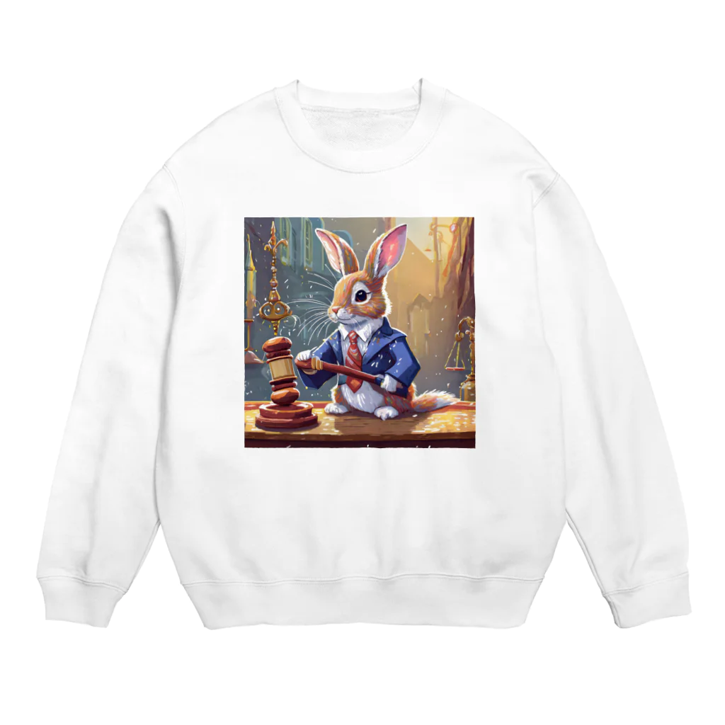 うさぎやの裁判官のうさぎ3 Crew Neck Sweatshirt