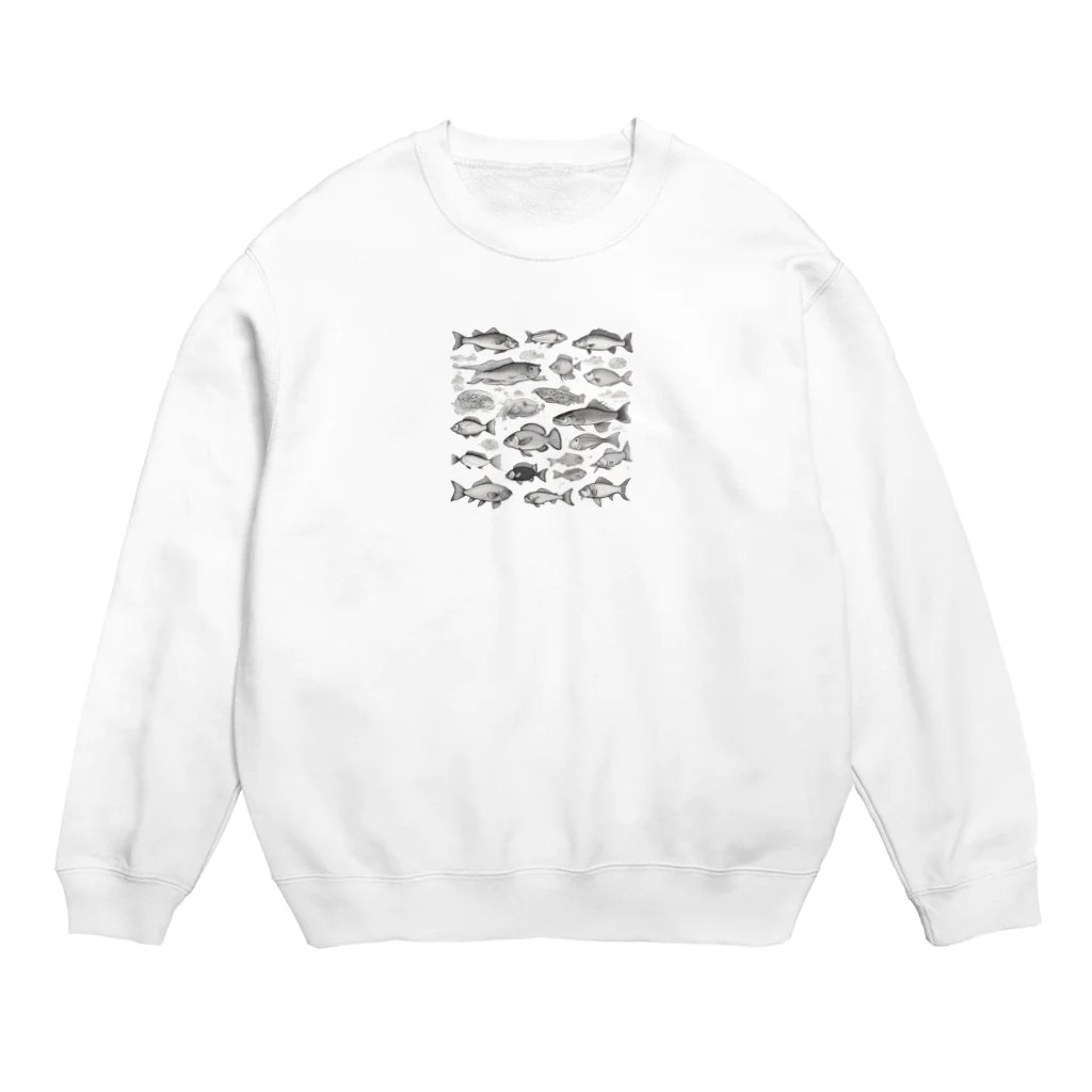 TEFのおさかなさん Crew Neck Sweatshirt