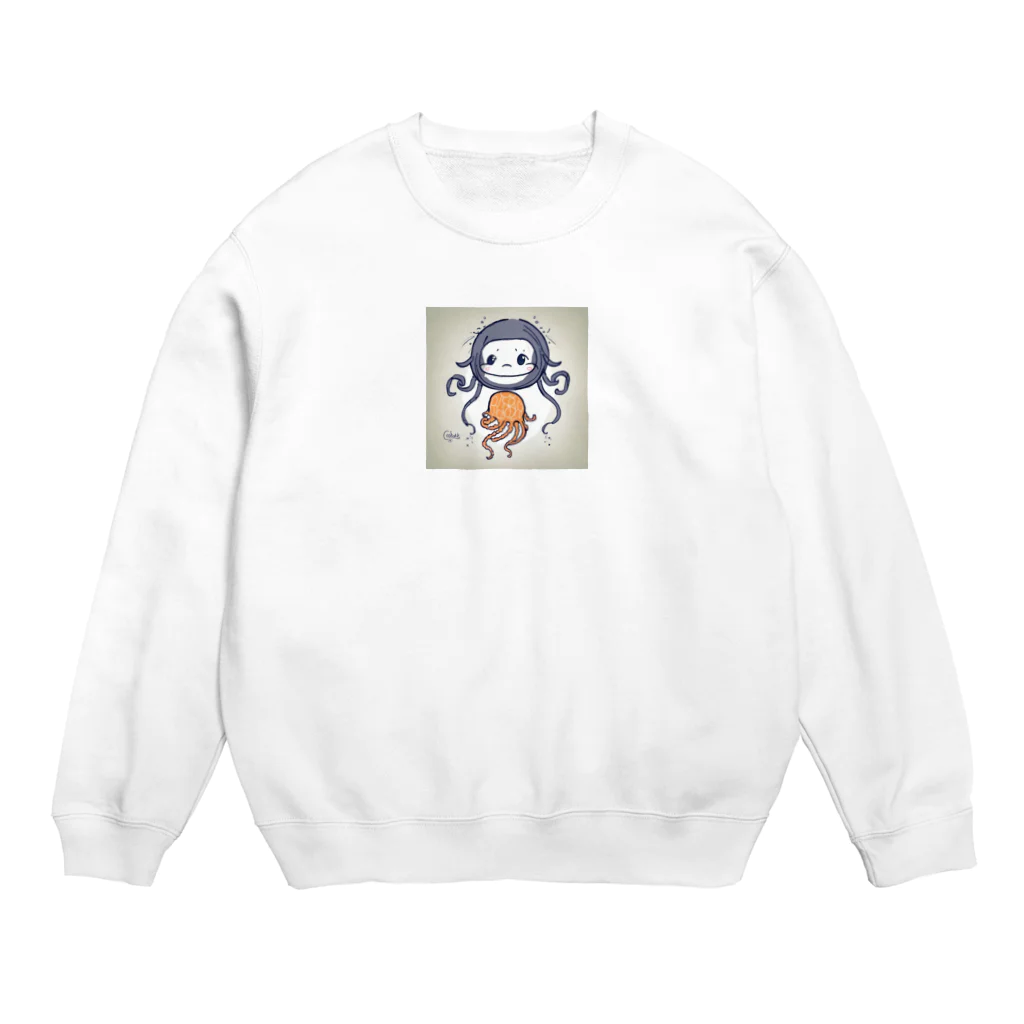 MEGROOVEのクラゲの子 Crew Neck Sweatshirt