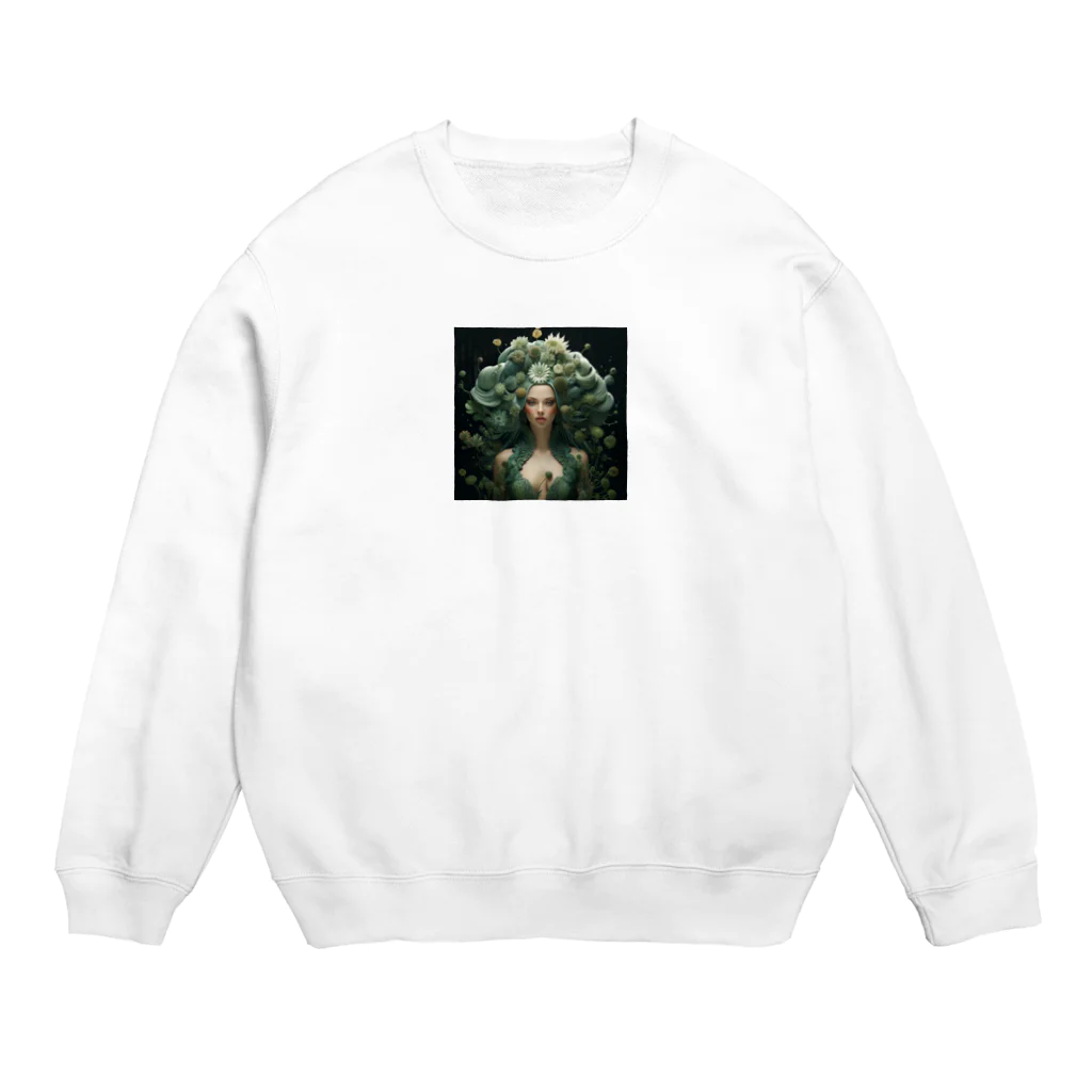 AQUAMETAVERSEの魅惑的な緑の世界　なでしこ　1478 Crew Neck Sweatshirt